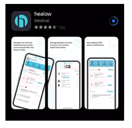 Healow App Screens